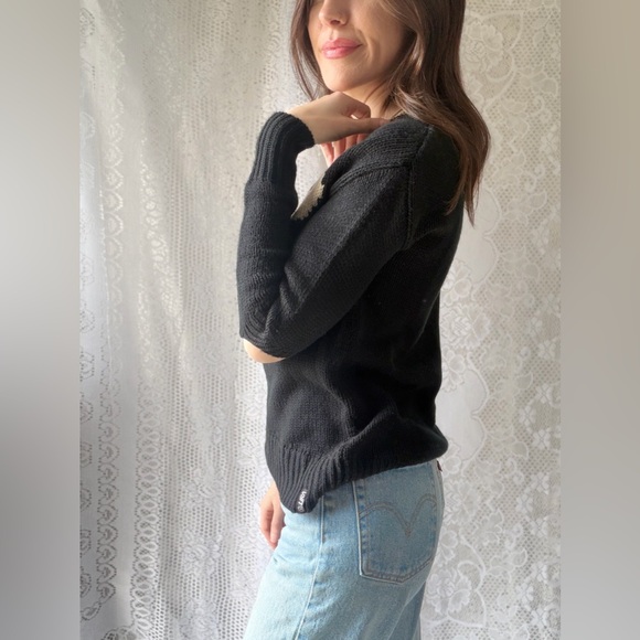 Western Bull Skull Sweater Desert Graphic Knit Pullover - Picture 8 of 16